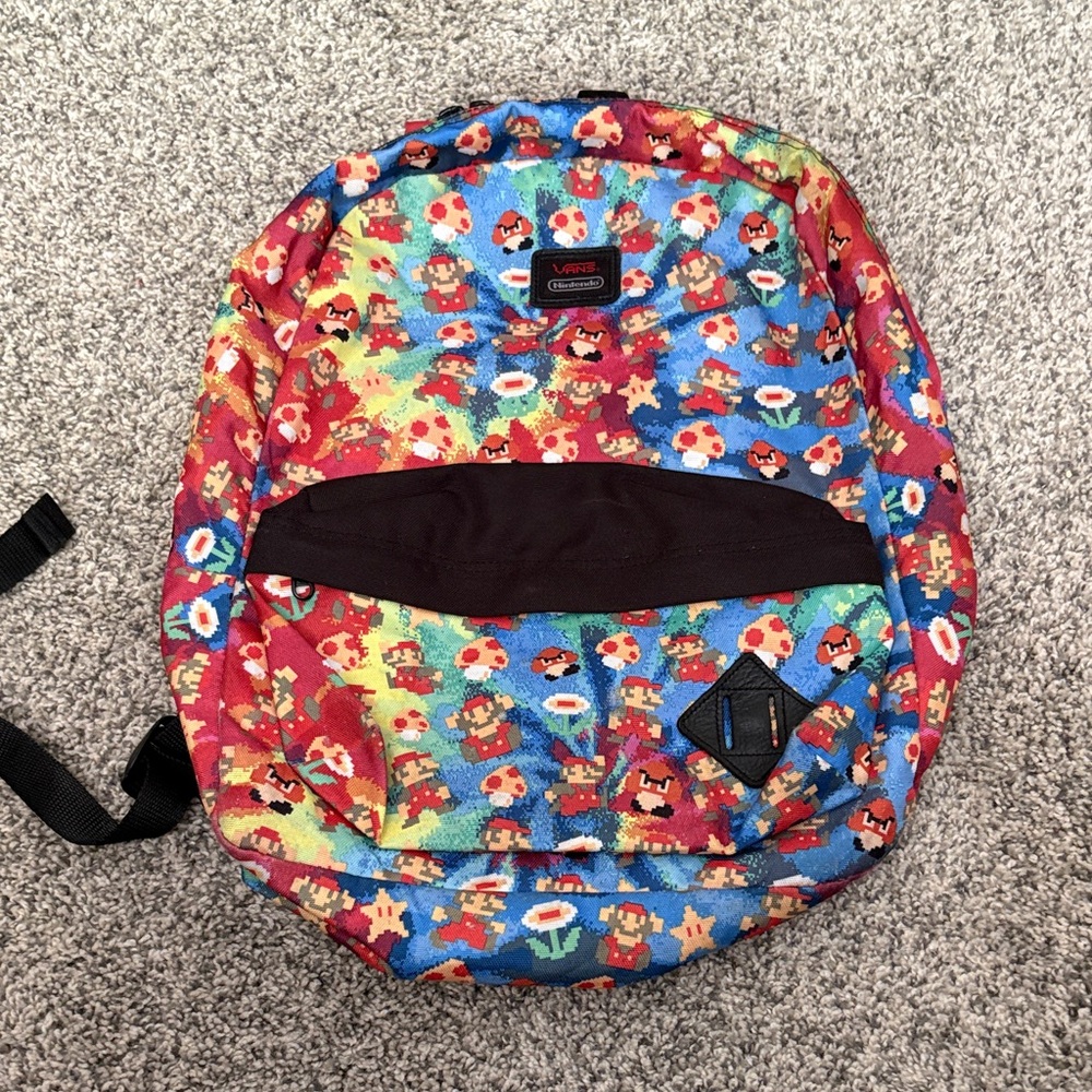 Vans Nintendo Old Skool II Super Mario 8 bit Pixel -Print Backpack